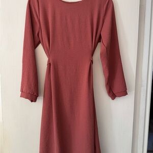 Long sleeve tie back dress from Korea